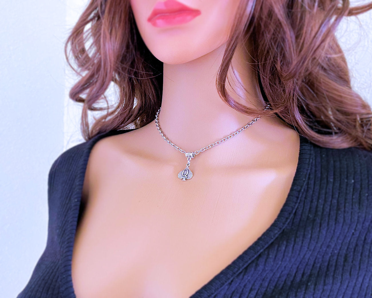QoS / BBC Jewelry QUEEN OF SPADES Anklet Bracelet Choker Necklace