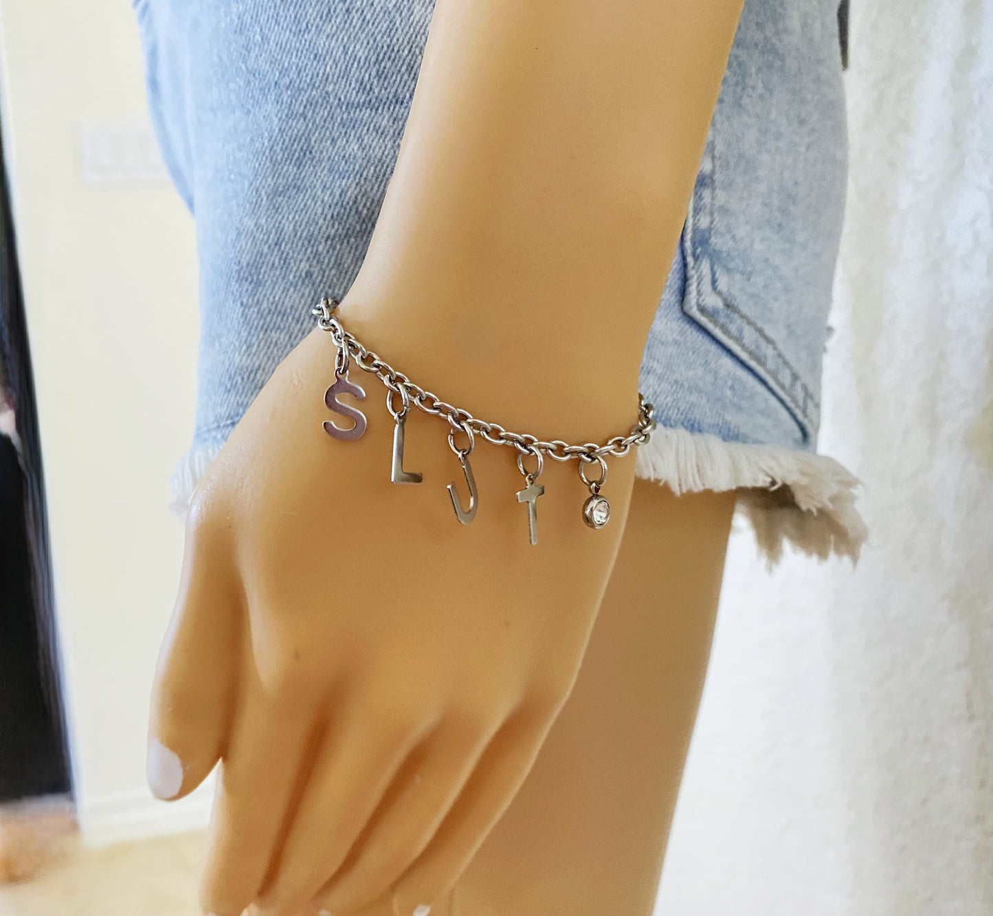 Slut Hotwife QOS Anklet Bracelet Choker Swinger Lifestyle Jewelry