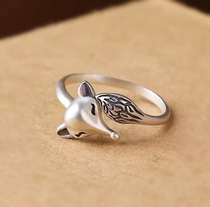 Hotwife Vixen Fox Ring 925 Sterling Silver