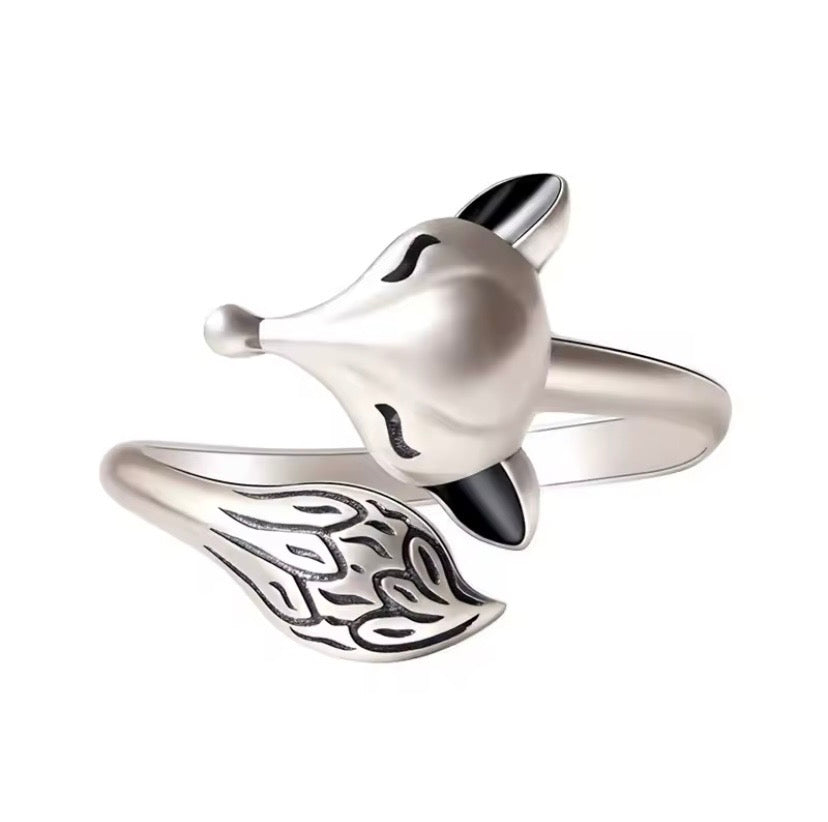 Hotwife Vixen Fox Ring 925 Sterling Silver