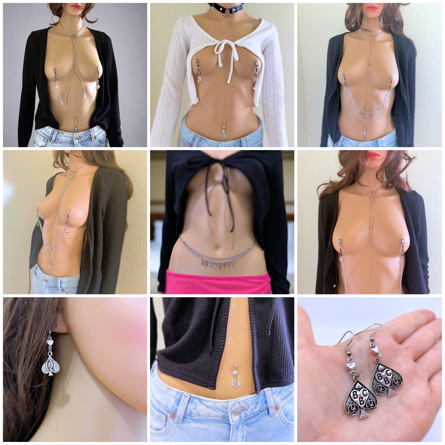 QOS BBC Spade Earrings