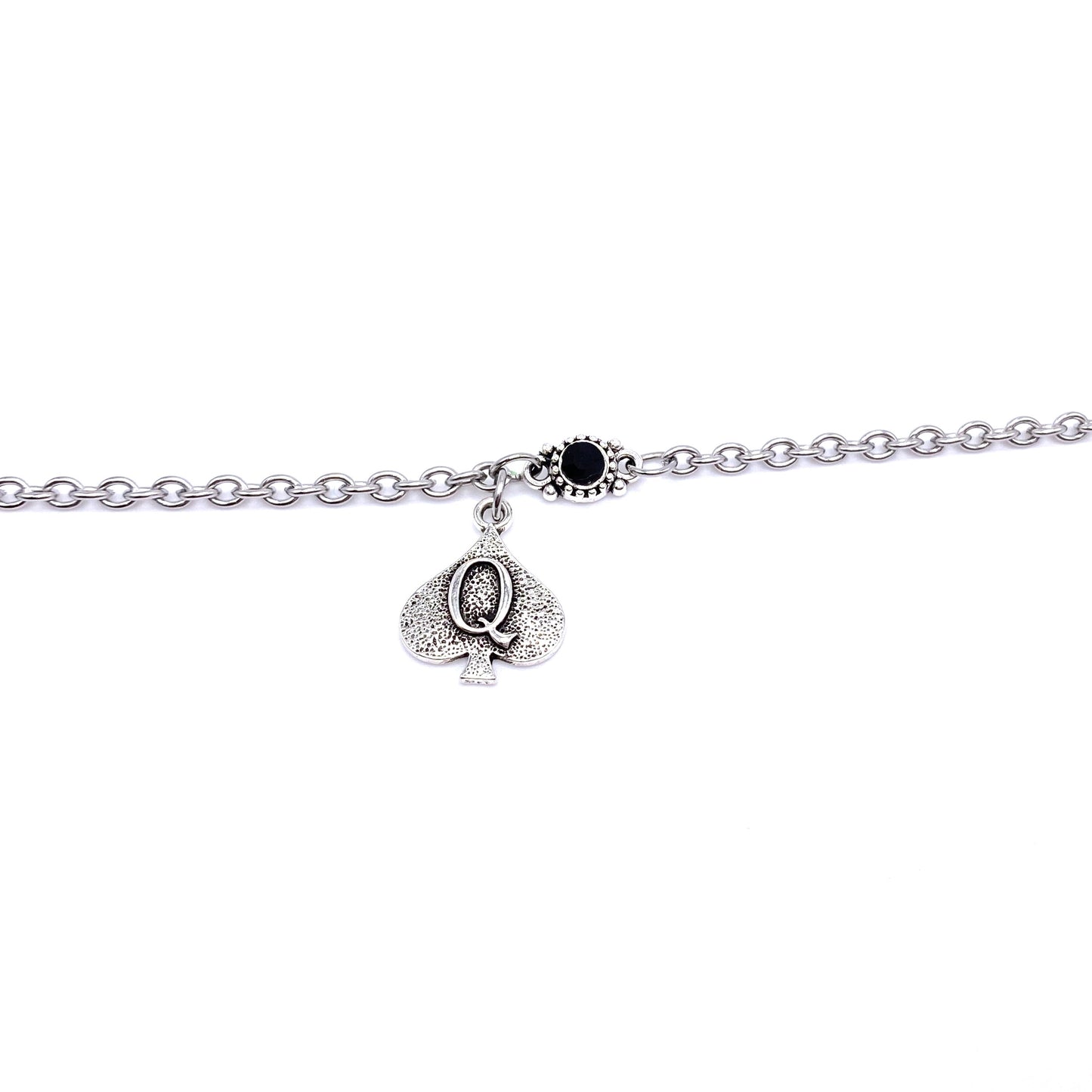 QOS Queen of Spades Chain With Vintage Charm