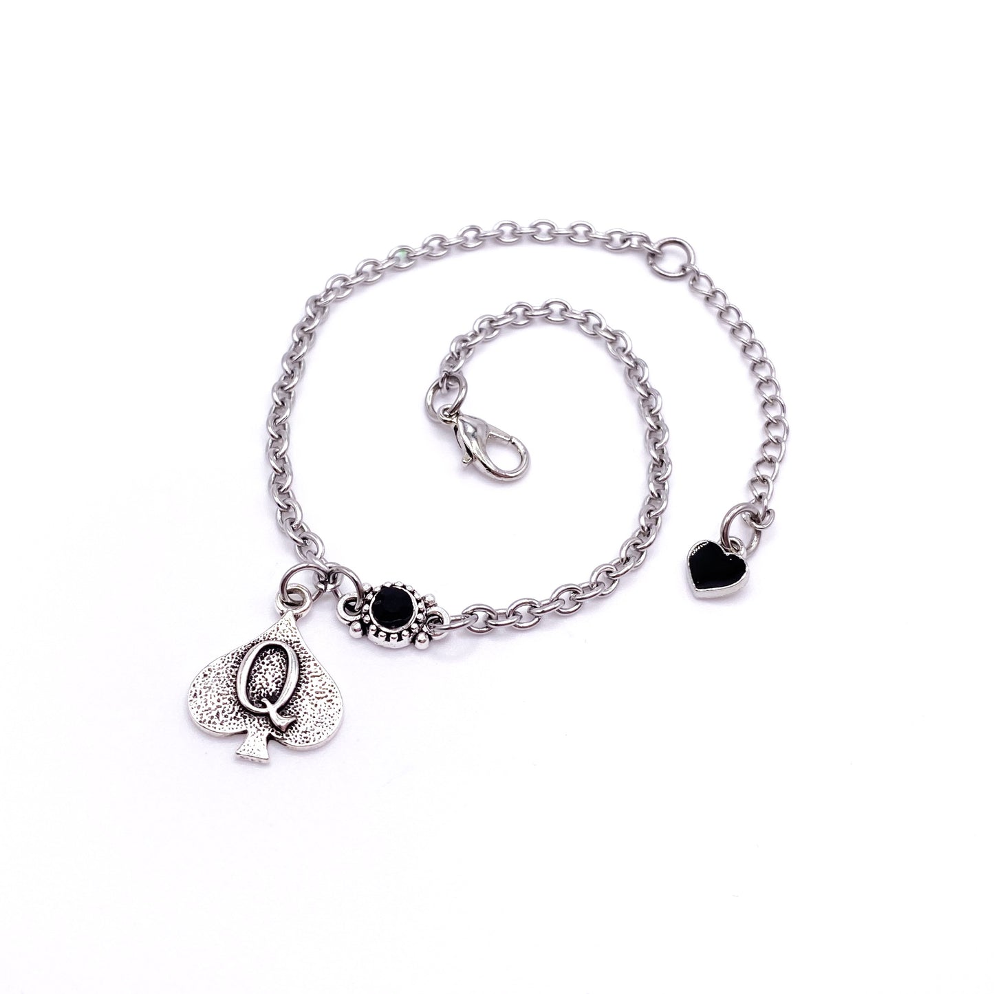 QOS Queen of Spades Chain With Vintage Charm