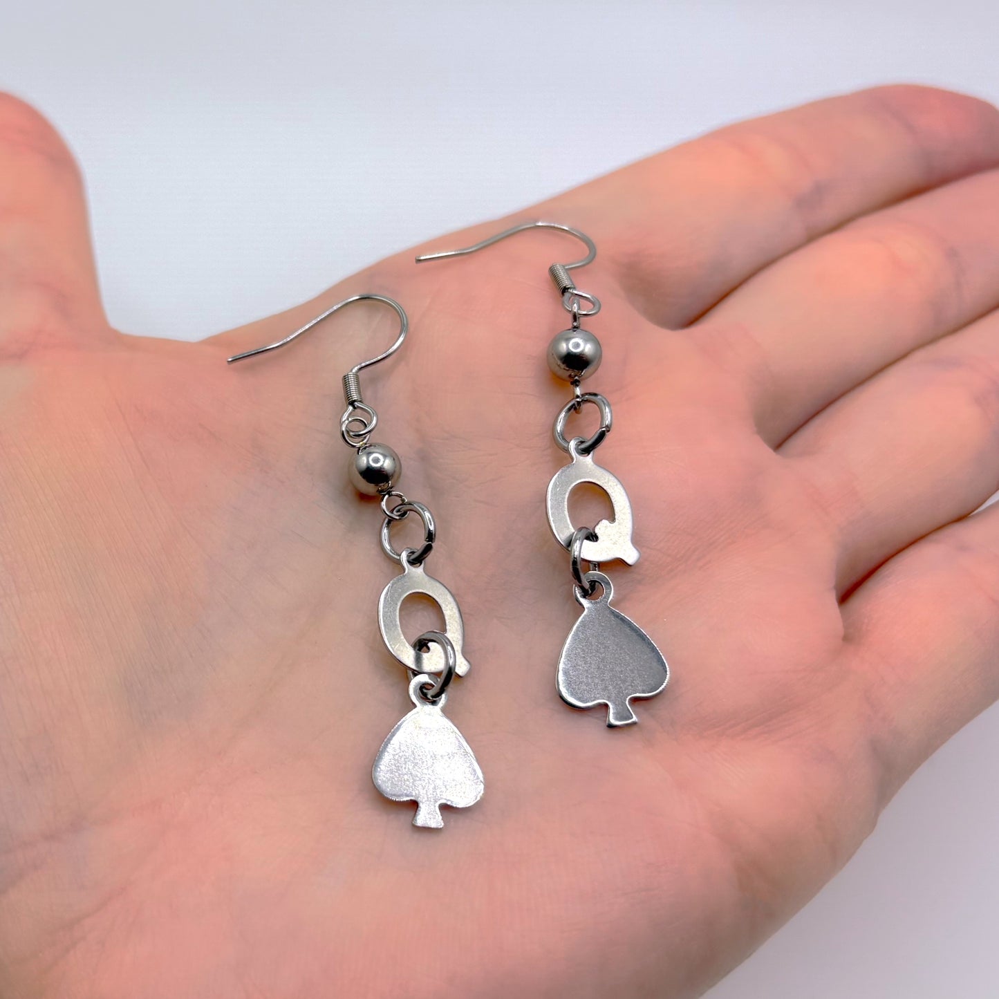 QOS Queen of Spades Earrings