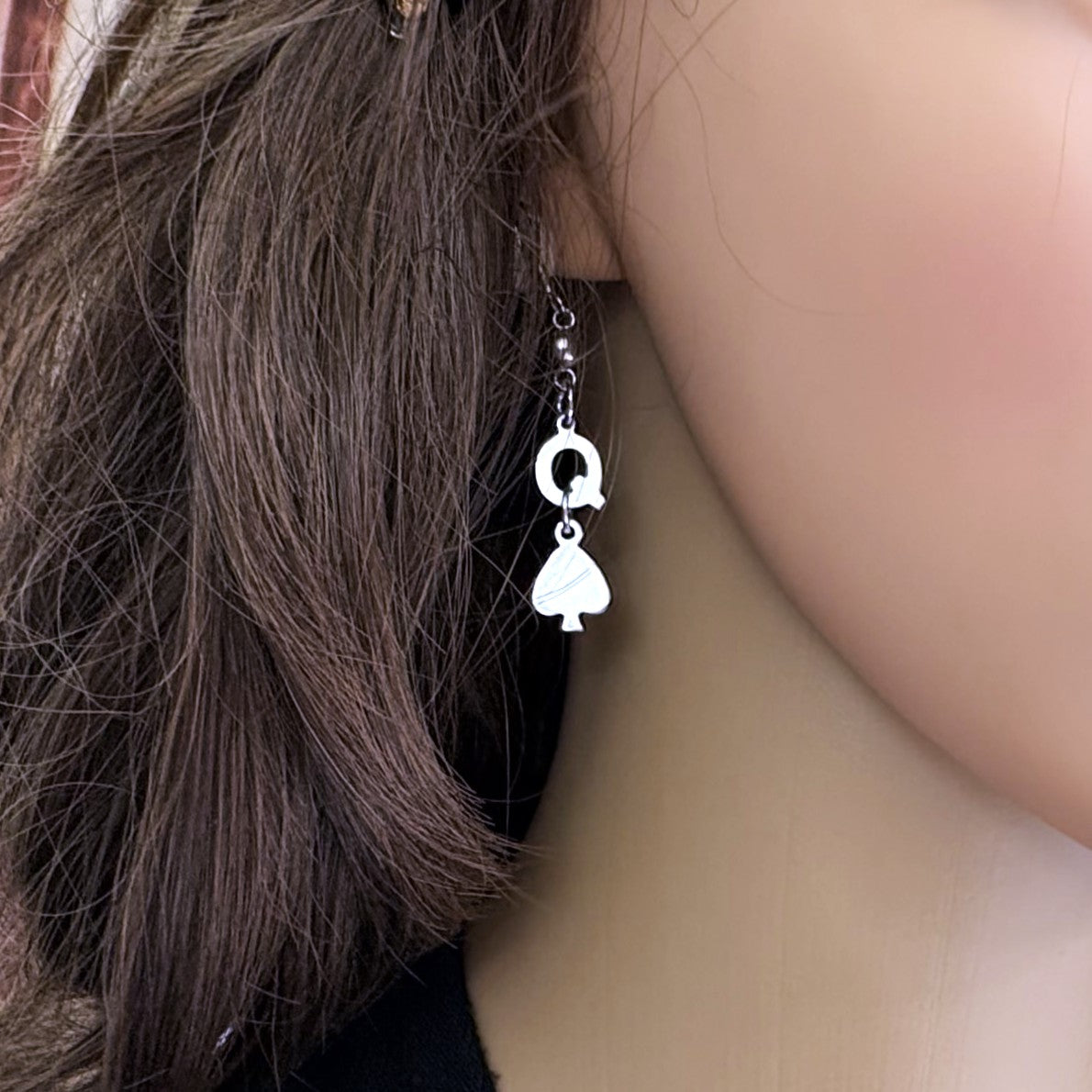 QOS Queen of Spades Earrings