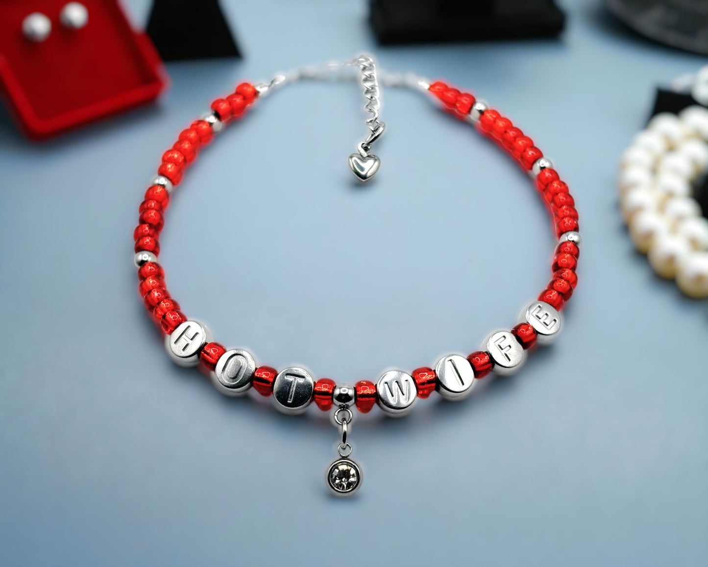 CumSlut Slut Hotwife Swingers Jewelry Anklet / Bracelet with Charm