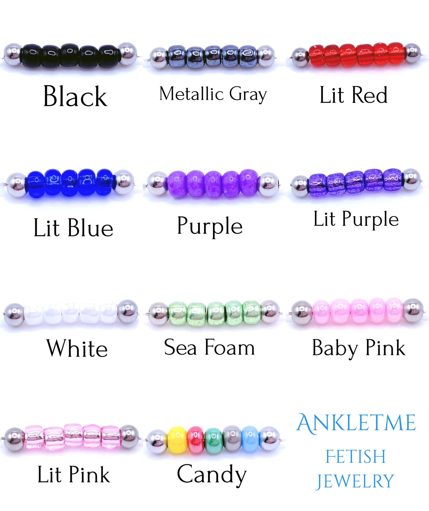 Ankletme jewelry color choices