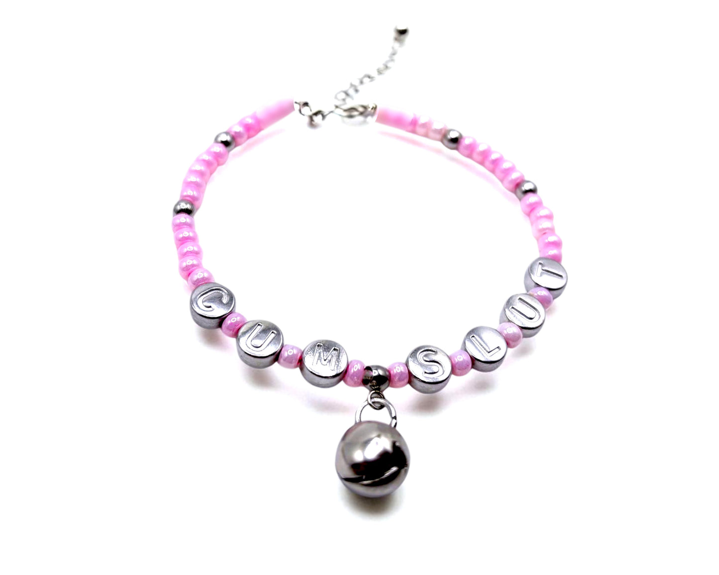 CumSlut Slut Hotwife Swingers Jewelry Anklet / Bracelet with Charm