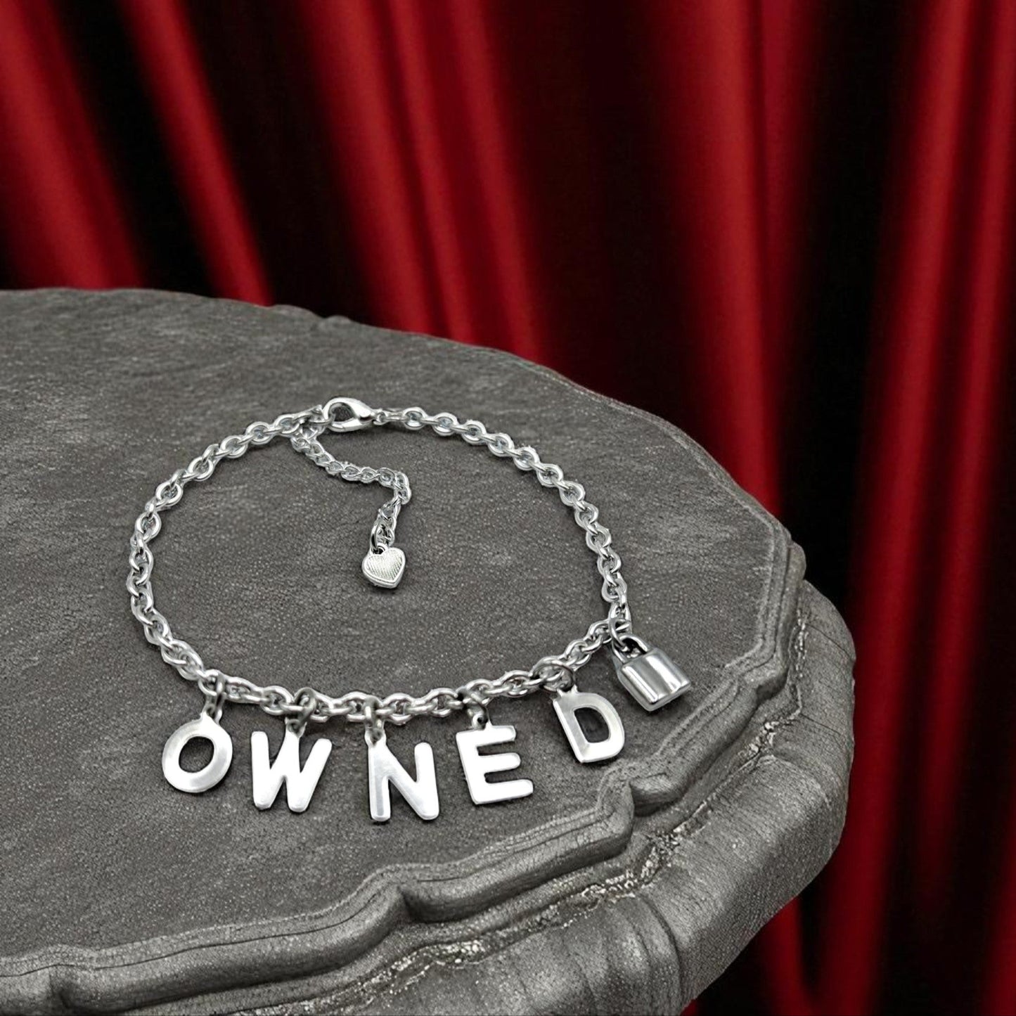 owned chain anklet fetish jewelry