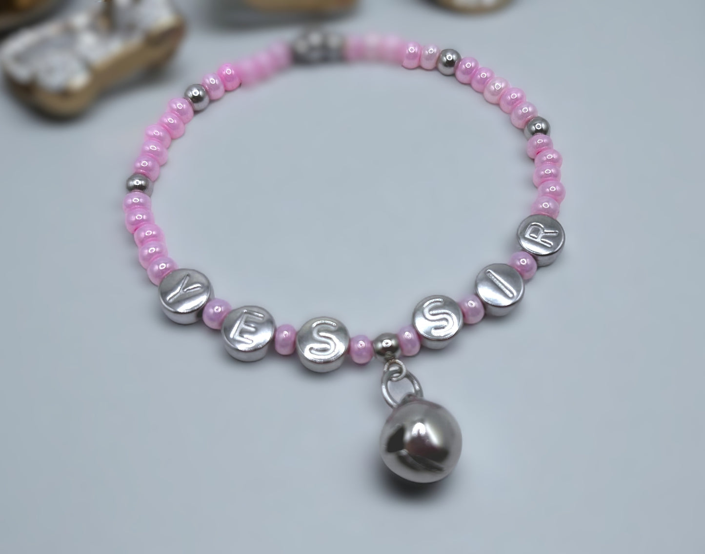 Yes Daddy Anklet Bracelet Choker with Lock Charm