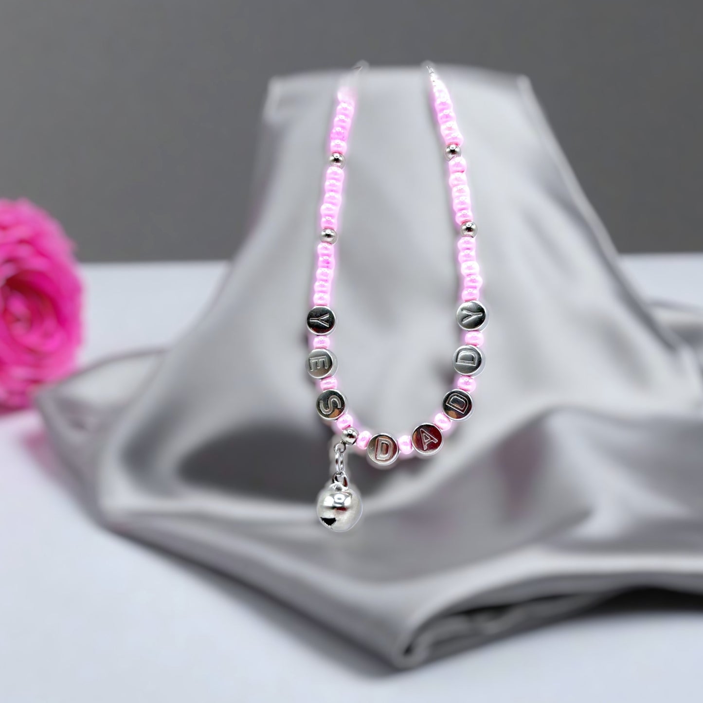 CumSlut Anklet Bracelet with Heart Charm