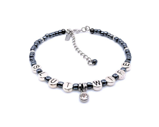 Slut Wife Anklet Bracelet Swinger Jewelry