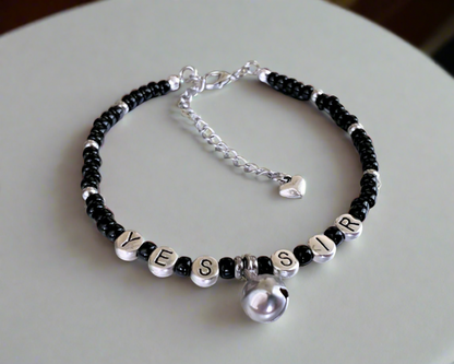 Yes Sir Anklet / Bracelet with Jingling Bell