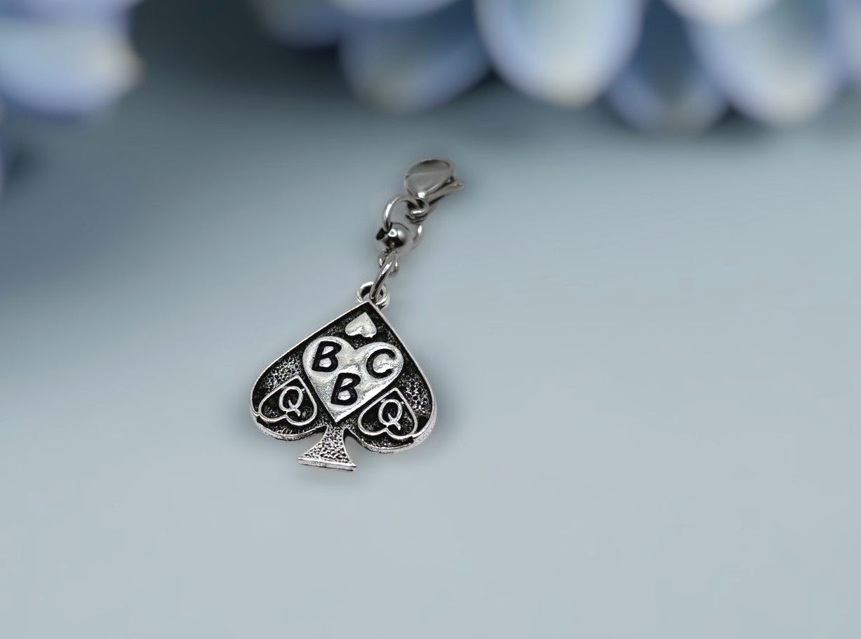 QOS BBC Pendant Charm Queen of Spades