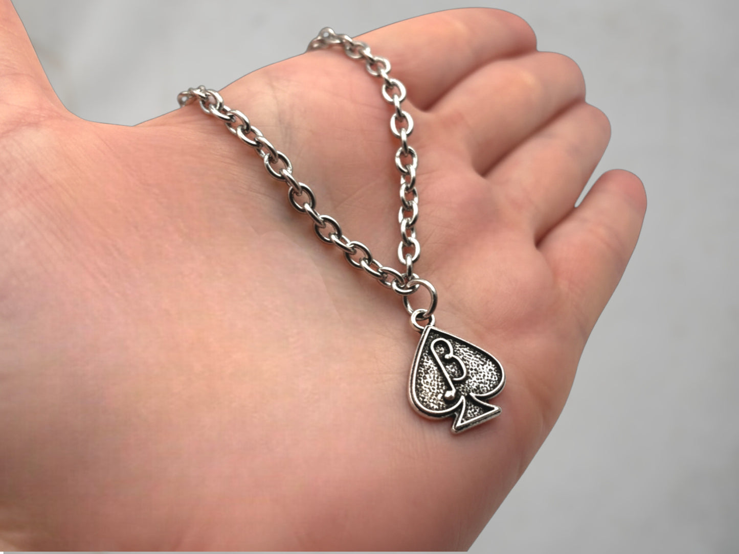 Jack of Spades BBC Cuckold Beta Male Chain with Charm