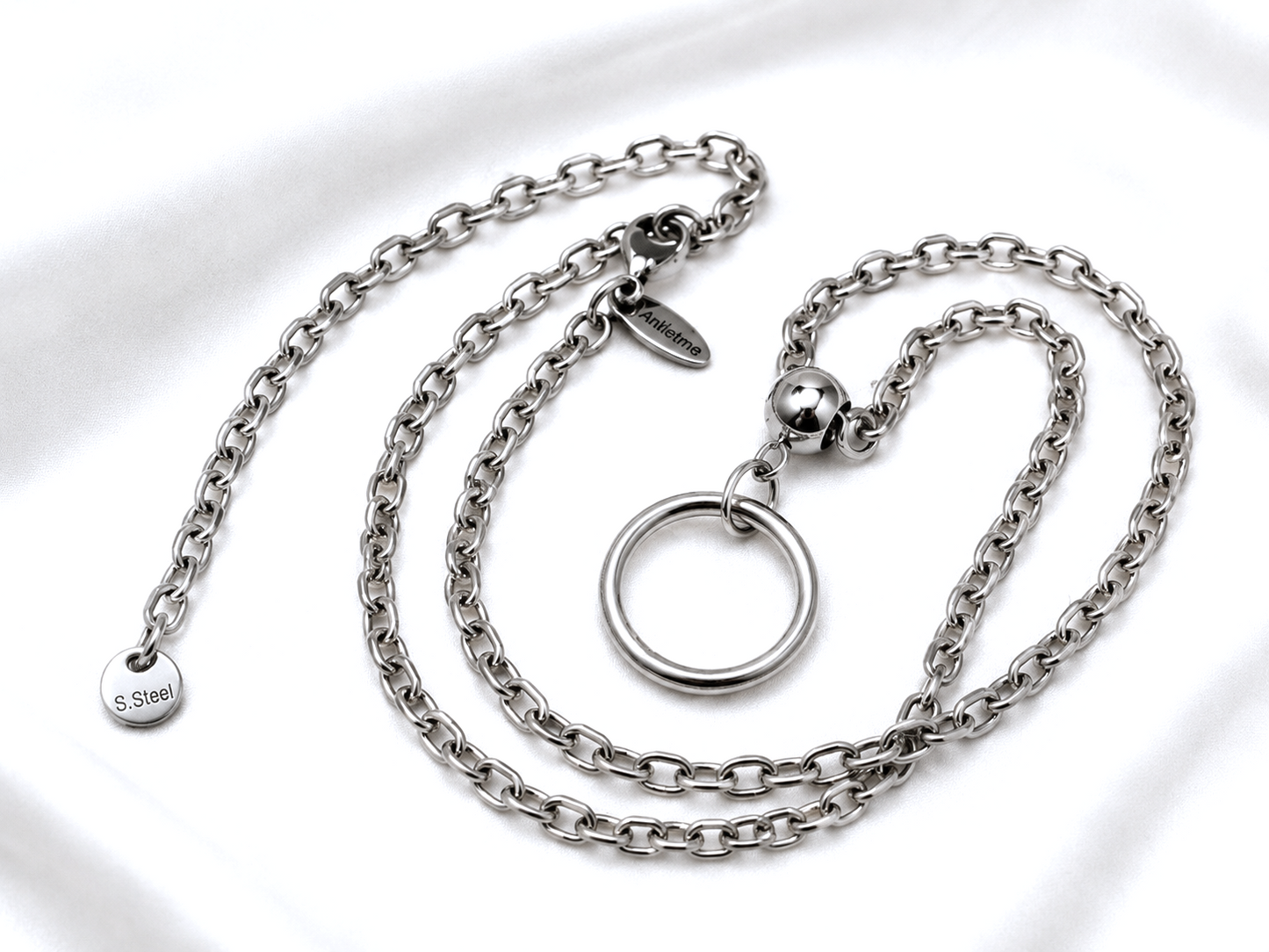 Submissive BDSM Choker Collar Necklace Chain Jewelry