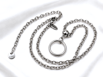 Submissive BDSM Choker Collar Necklace Chain Jewelry