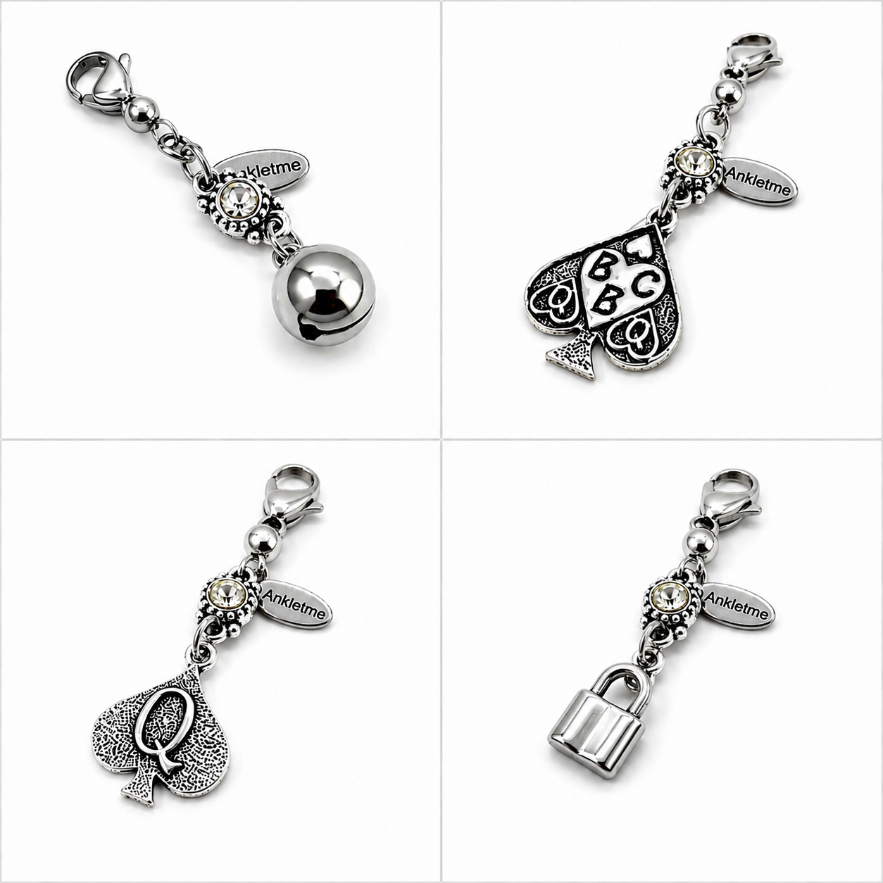 QOS BBC Owned Lock Bell Pendants Charms Jewelry