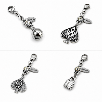 QOS BBC Owned Lock Bell Pendants Charms Jewelry