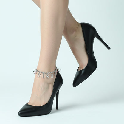 Sissy Custom Anklet Bracelet with Jingling Bells