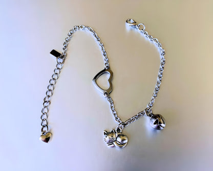 Submissive Kitten Anklet Bracelet Jewelry