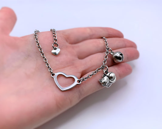 Submissive Kitten Anklet Bracelet ChokerJewelry