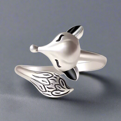 Hotwife Vixen Fox Ring 925 Sterling Silver