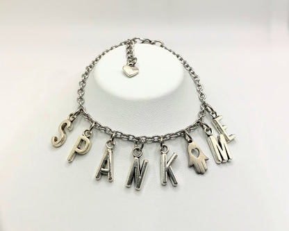 Spank Me Anklet with Love The Hand Charm