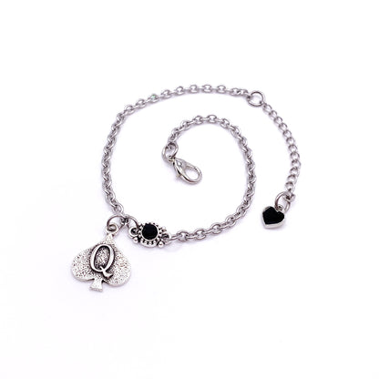 QOS Queen of Spades Chain With Vintage Charm