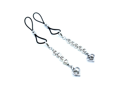 Hotwife Slut QOS Nipple Noose Naughty Jewelry