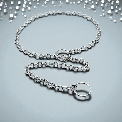 Submissive Owned Slip Chain Choker Necklace BDSM Jewelry