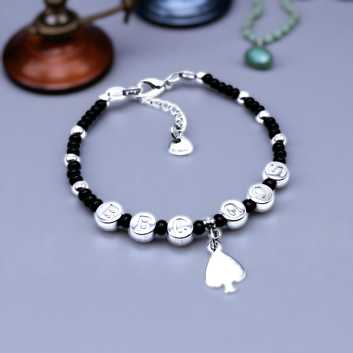 QOS BBC Hotwife Anklet / Bracelet w/ Queen of Spades Charm