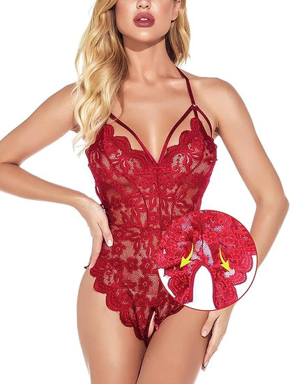 Sexy Lace Teddy Lingerie - One Piece Bodysuit