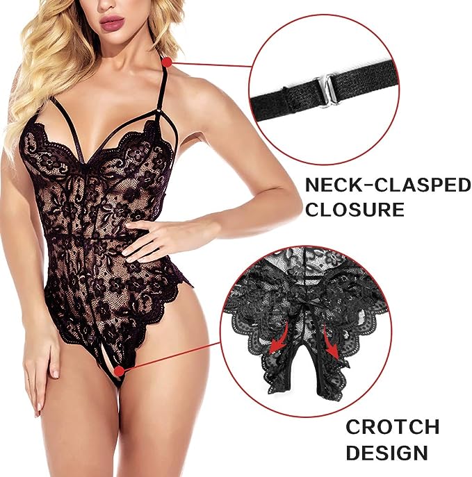 Sexy Lace Teddy Lingerie - One Piece Bodysuit
