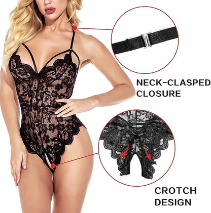 Sexy Lace Teddy Lingerie - One Piece Bodysuit