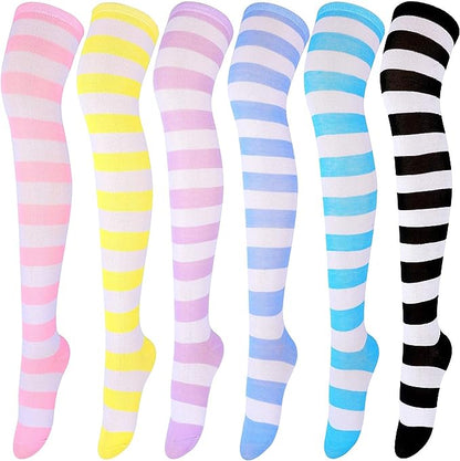 Sexy Candy Striped Thigh High Socks/Stockings