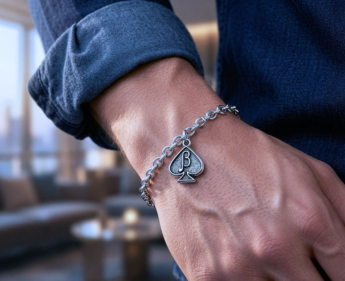 Jack of spades Beta Spade Charm braceket Swingers