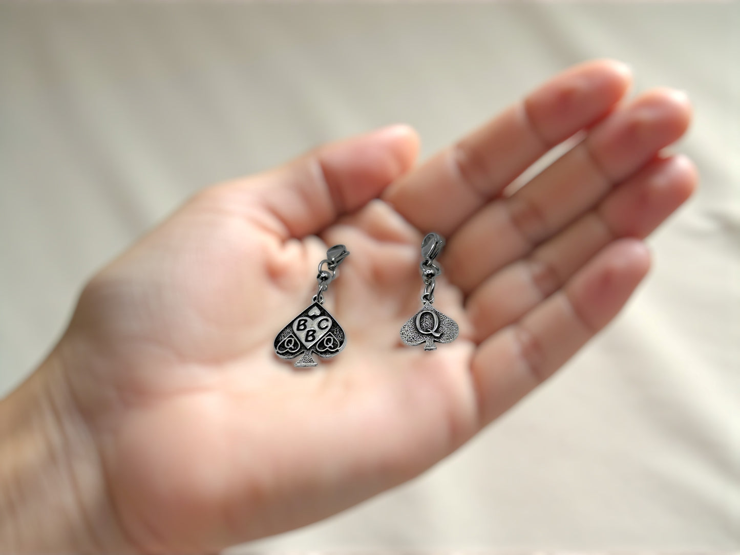 QOS BBC Pendant Charm Queen of Spades