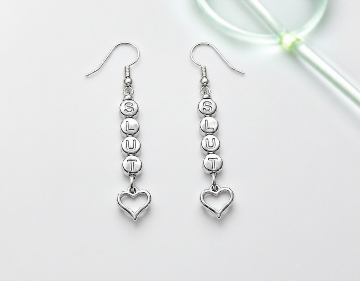 Slut Wife Hot Wife Custom Earrings for Her Stainless Steel