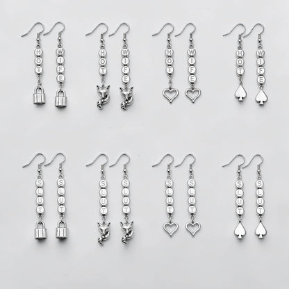 Slut Wife Hot Wife Custom Earrings for Her Stainless Steel