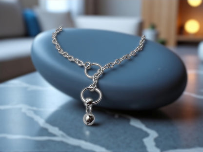 Submissive Owned Slip Chain Choker Necklace BDSM Jewelry