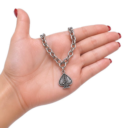 Jack of Spades Anklet Bracelet Choker for Him