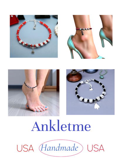 QOS BBC Hotwife Anklet / Bracelet w/ Queen of Spades Charm