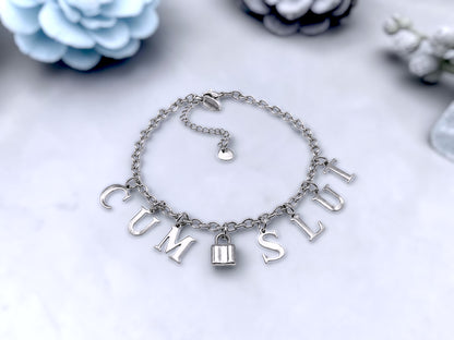 CumSlut Jewelry Anklet/Bracelet/Choker Stainless Steel