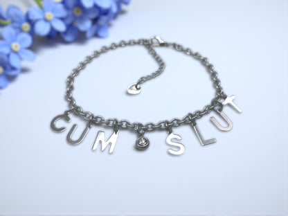 Slut Hotwife QOS Anklet Bracelet Choker Swinger Lifestyle Jewelry