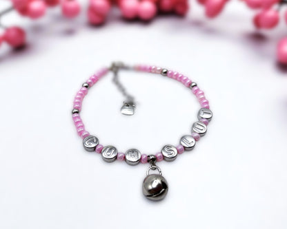 CumSlut Anklet Bracelet with Heart Charm