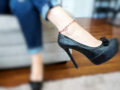 Hotwife Anklet / Bracelet with Heart Charm