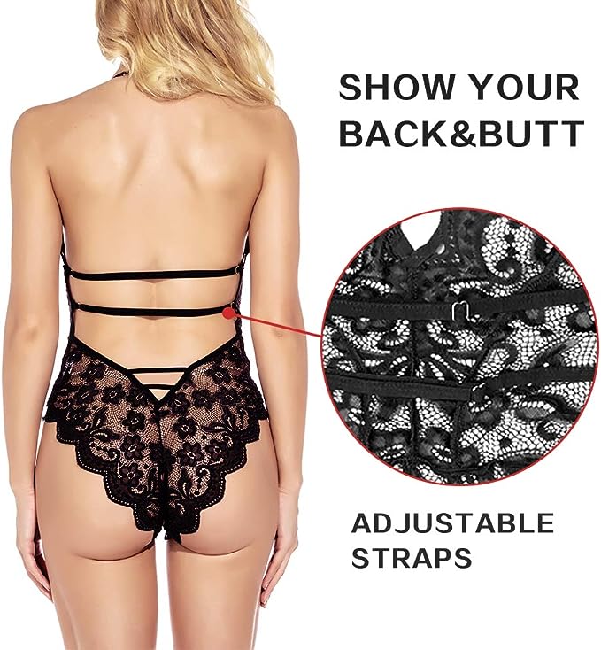 Sexy Lace Teddy Lingerie - One Piece Bodysuit