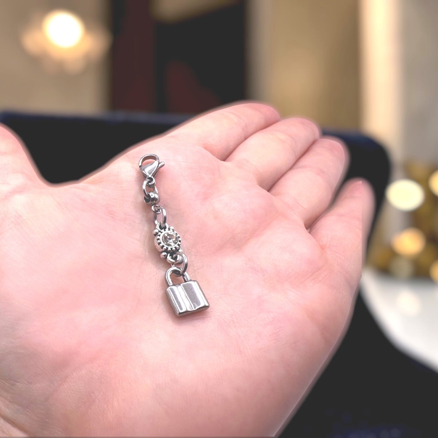 QOS BBC Owned Lock Bell Pendants Charms Jewelry