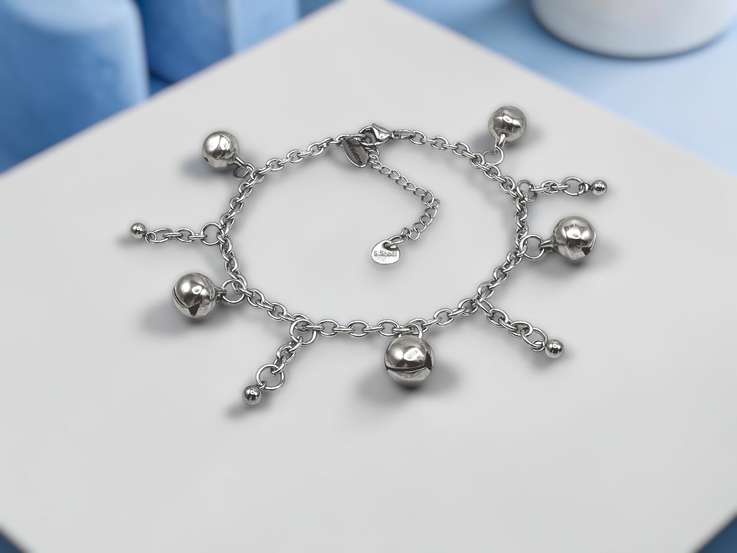 Owned Submissive Anklet Bracelet with Jingling Bells